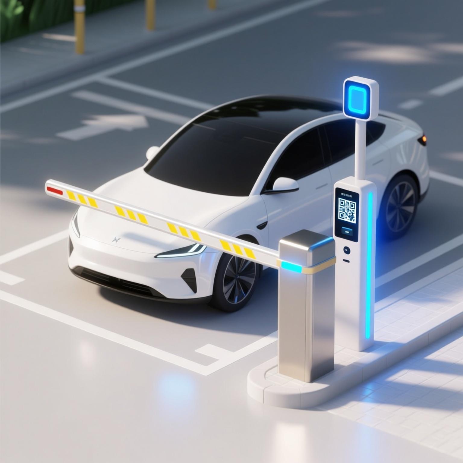 Smart parking illustration